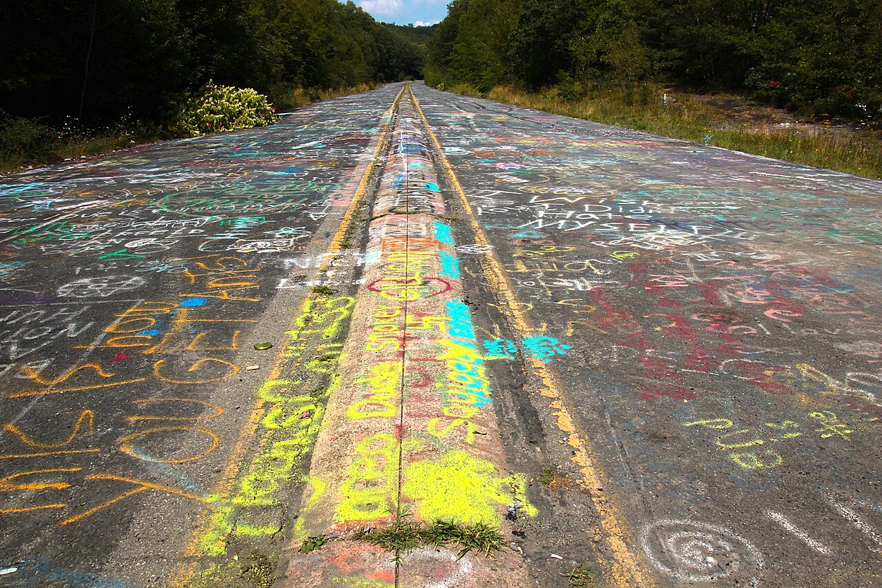 Graffiti Highway (Route 61), США, Пенсильвания — точка маршрута